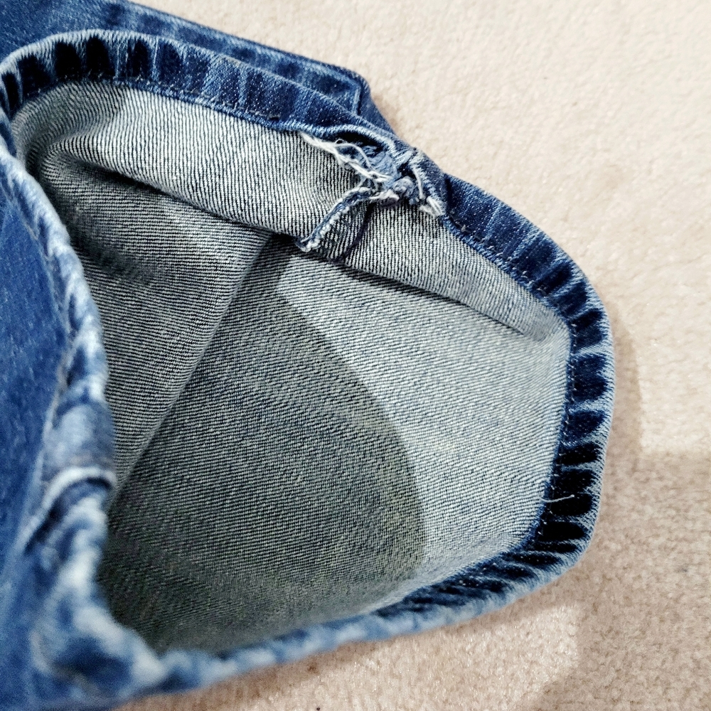 Levi’s 515 Bootcut Jeans Women’s Size 12 S Blue Denim Stretch Studded Pockets - Picture 6 of 15